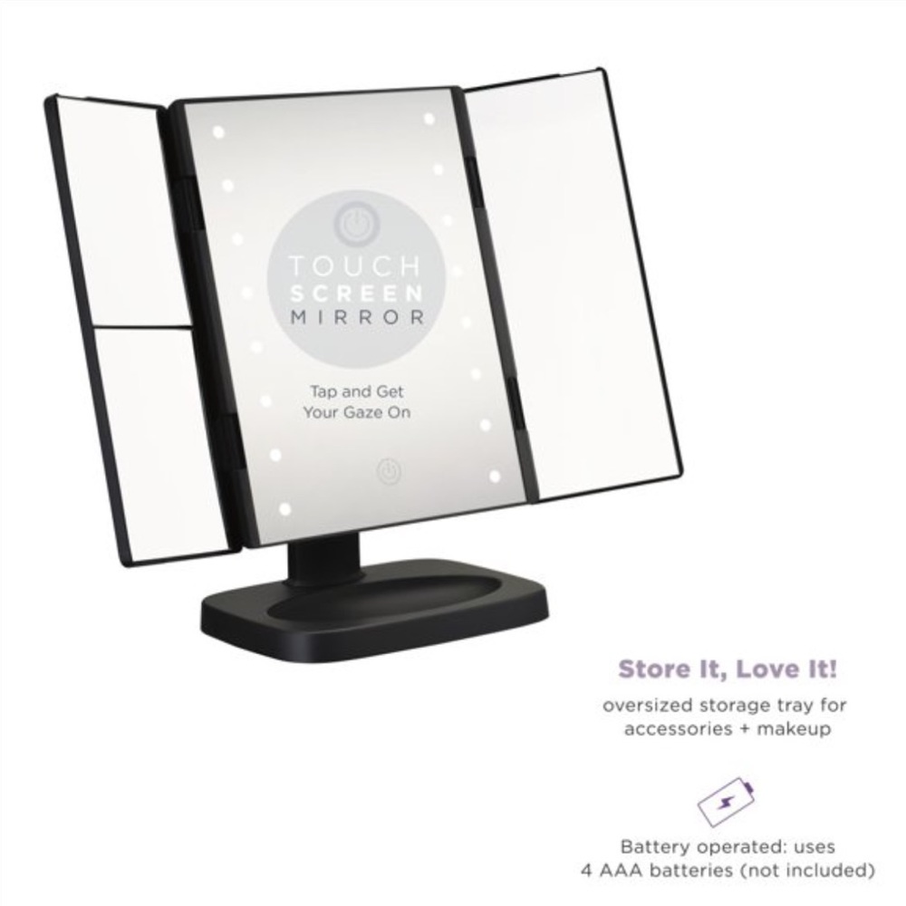 Conair Reflections TriPanel LED Plastic 1x 2x 3X Magnification Mirror - Picture 4 of 16